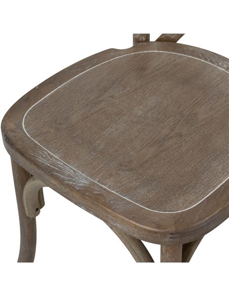 Hill Interiors Light Oak Cross Back Dining Chair 22926 - pic 113432 | FastDaddyshop