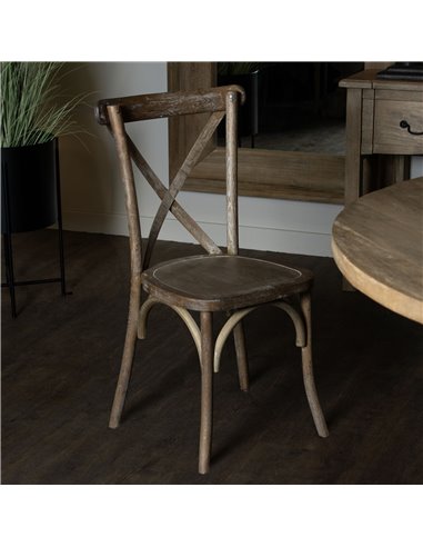 Hill Interiors Light Oak Cross Back Dining Chair 22926
