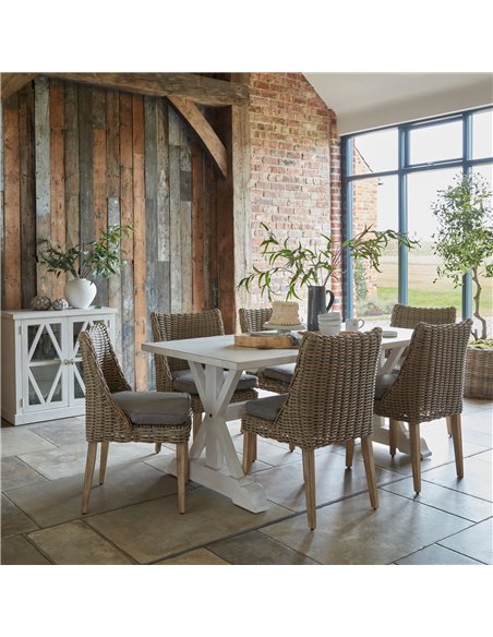 Hill Interiors Amalfi Collection Outdoor Round Dining Chair 22950 - pic 113437 | FastDaddyshop