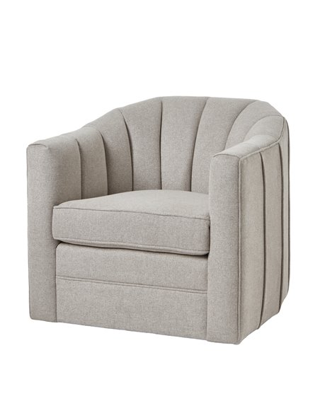 Hill Interiors Lily Swivel Chair In Oatmeal Twill 23735 - pic 113472 | FastDaddyshop