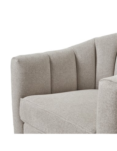 Hill Interiors Lily Swivel Chair In Oatmeal Twill 23735