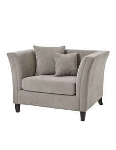 Hill Interiors Vesper Taupe Cushion Back Snuggle Chair 23741