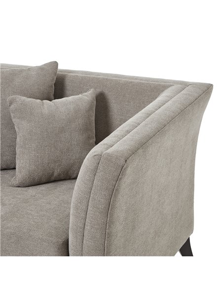 Hill Interiors Vesper Taupe Cushion Back Snuggle Chair 23741 - pic 113478 | FastDaddyshop