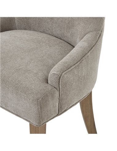 Hill Interiors Brockham Woven Taupe Dining Chair 23744