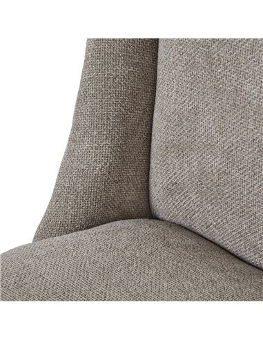 Hill Interiors Crompton Woven Taupe Dining Chair 23745