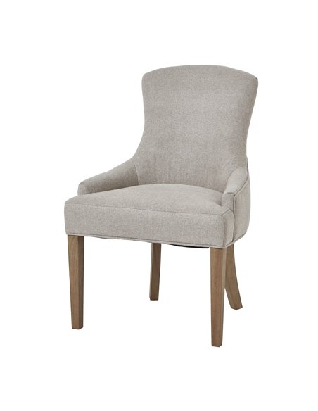 Hill Interiors Brockham Oatmeal Twill Dining Chair 23746 - pic 113492 | FastDaddyshop