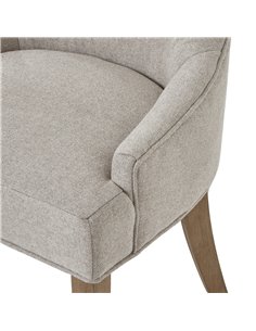 Hill Interiors Brockham Oatmeal Twill Dining Chair 23746 2