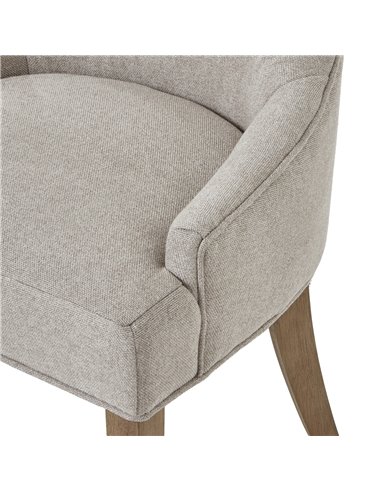 Hill Interiors Brockham Oatmeal Twill Dining Chair 23746