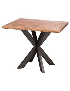 Hill Interiors Live Edge Collection Square Dining Table 20459