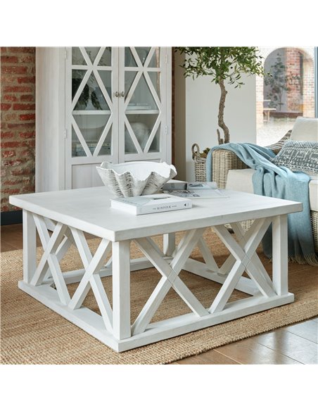Hill Interiors Stamford Plank Collection Square Coffee Table 22922 - pic 113536 | FastDaddyshop