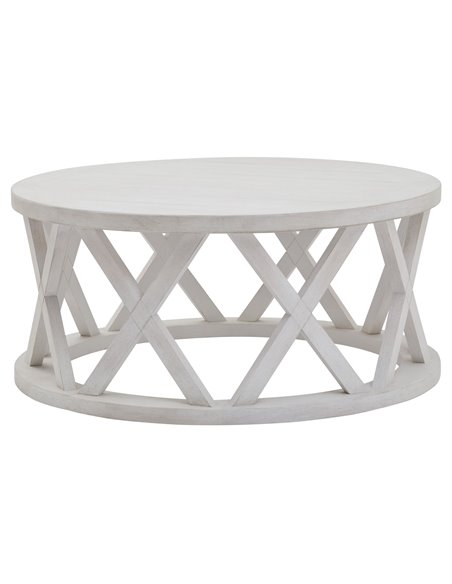 Hill Interiors Stamford Plank Collection Round Coffee Table 22923 - pic 113537 | FastDaddyshop