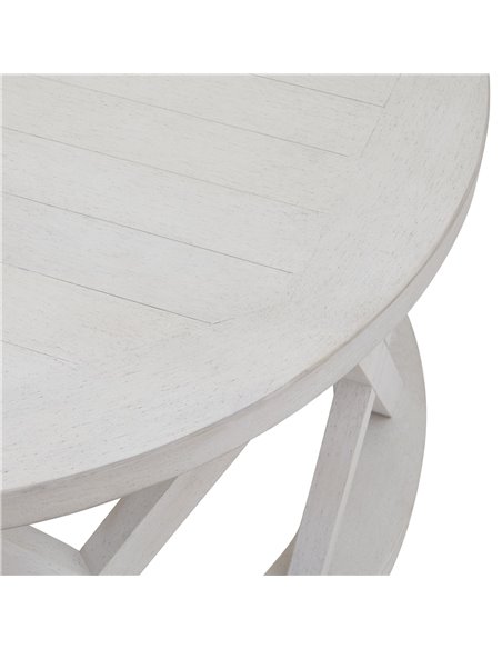 Hill Interiors Stamford Plank Collection Round Coffee Table 22923 - pic 113540 | FastDaddyshop