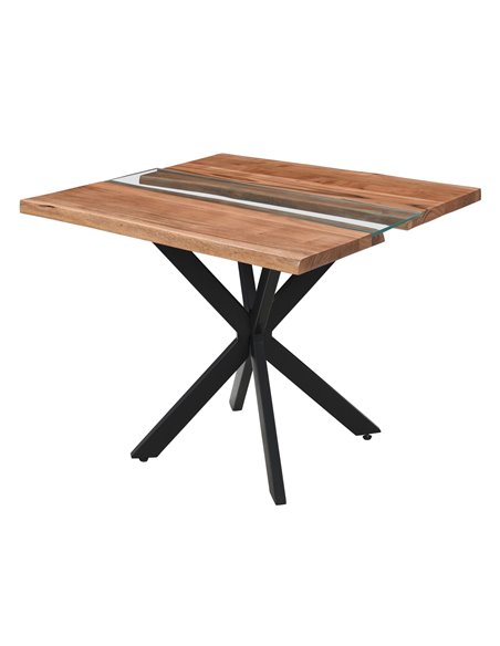 Hill Interiors Live Edge Collection Square River Dining Table 23683 - pic 113564 | FastDaddyshop