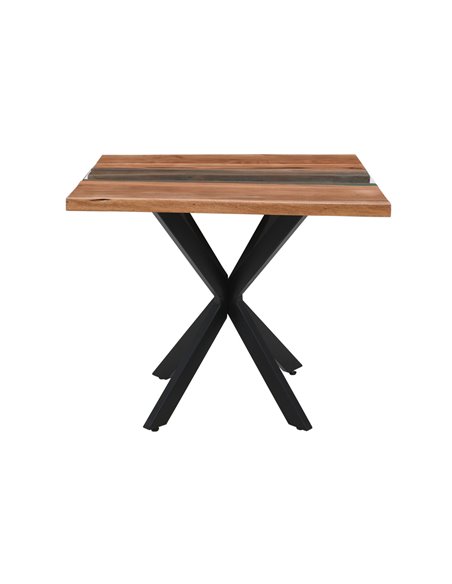 Hill Interiors Live Edge Collection Square River Dining Table 23683 - pic 113565 | FastDaddyshop