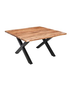 Hill Interiors Live Edge Collection Large Square Dining Table 23685