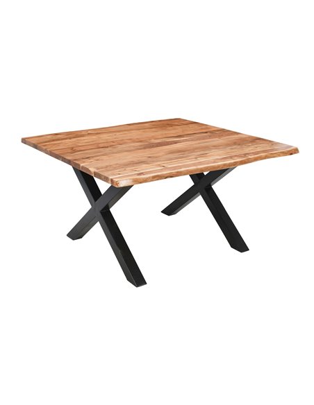 Hill Interiors Live Edge Collection Large Square Dining Table 23685 - pic 113566 | FastDaddyshop