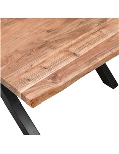 Hill Interiors Live Edge Collection Large Square Dining Table 23685 2