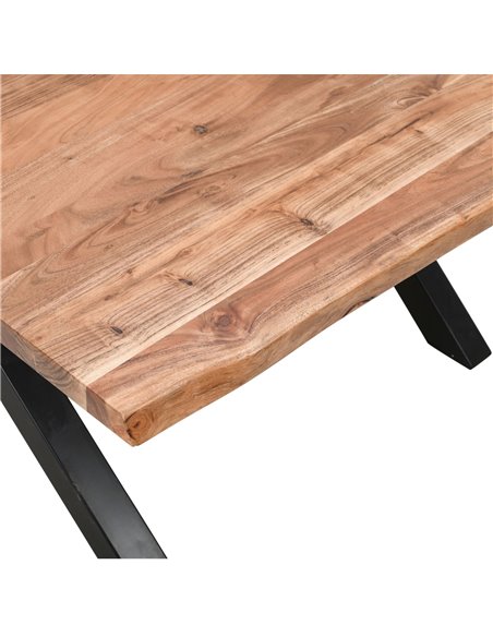 Hill Interiors Live Edge Collection Large Square Dining Table 23685 - pic 113567 | FastDaddyshop