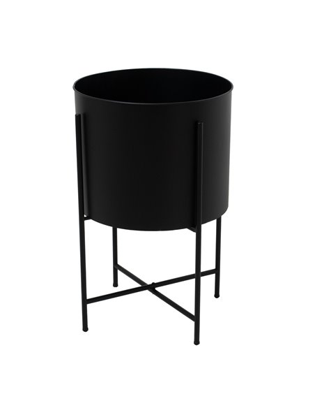 Hill Interiors Large Matt Black Planter On Frame 23096 - pic 113598 | FastDaddyshop