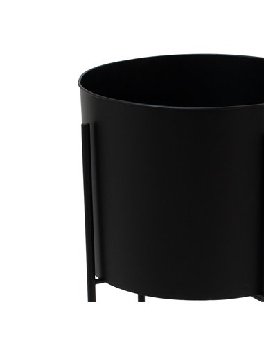 Hill Interiors Large Matt Black Planter On Frame 23096
