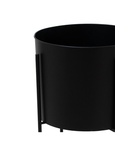 Hill Interiors Large Matt Black Planter On Frame 23096 - pic 113599 | FastDaddyshop