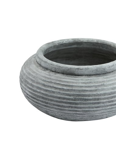 Hill Interiors Athena Round Ribbed Planter 23291