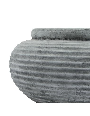 Hill Interiors Athena Round Ribbed Planter 23291