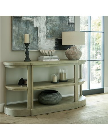 Hill Interiors Amalfi Grey Round Ribbed Planter 23292