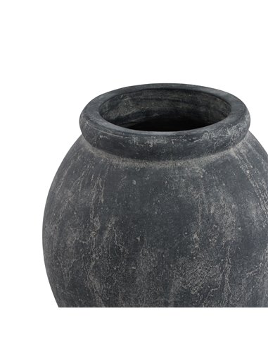 Hill Interiors Amalfi Grey Jar Shaped Planter 23305
