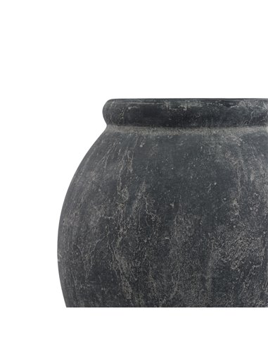 Hill Interiors Amalfi Grey Jar Shaped Planter 23305
