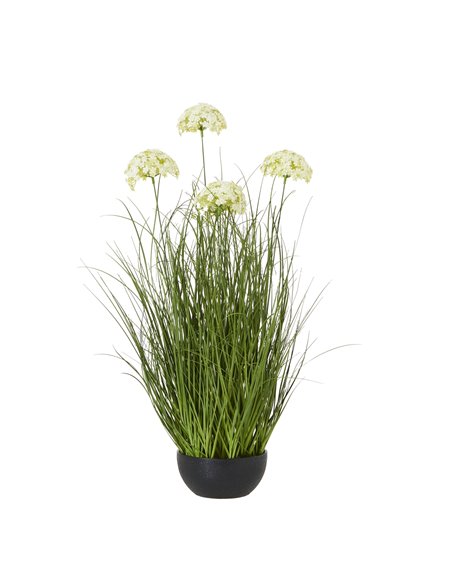 Hill Interiors Large White Allium Plant In Pot 23713 - pic 113638 | FastDaddyshop