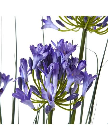 Hill Interiors Large Blue Agapanthus Plant In Pot 23716 - pic 113651 | FastDaddyshop