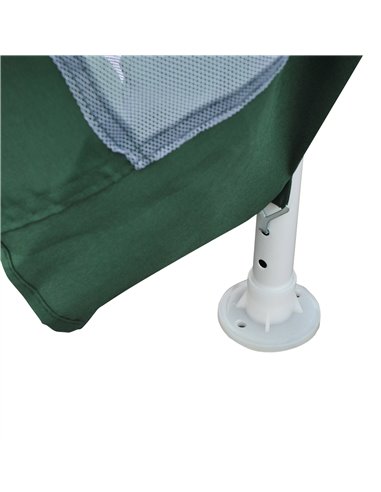 Outsunny Netting Gazebo Hexagon Tent Patio Canopy Outdoor Shelter Party Activities Shade Resistant (Green)