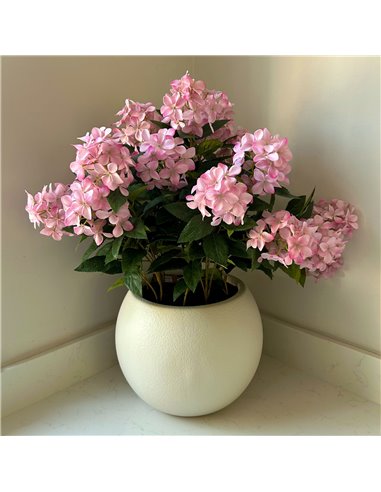 Hill Interiors Large Pink Hydrangea Plant In Pot 23754