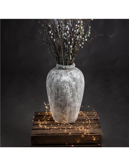 Hill Interiors Aged Stone Tall Ceramic Vase 19418 - pic 113721 | FastDaddyshop