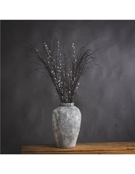 Hill Interiors Aged Stone Tall Ceramic Vase 19418 - pic 113722 | FastDaddyshop