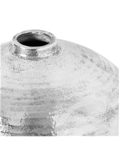 Hill Interiors Large Hammered Silver Astral Vase 21717 2