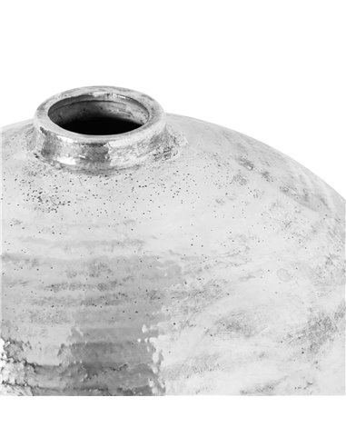 Hill Interiors Large Hammered Silver Astral Vase 21717