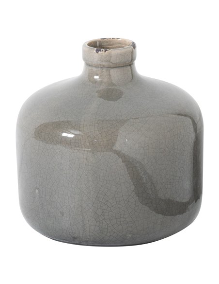 Hill Interiors Garda Grey Glazed Eve Vase 21770 - pic 113778 | FastDaddyshop