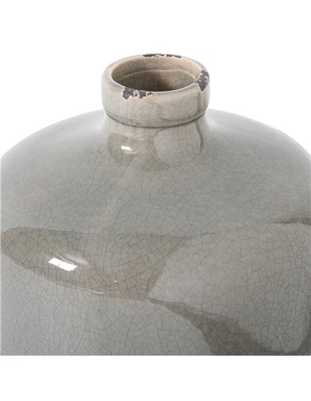 Hill Interiors Garda Grey Glazed Eve Vase 21770 - pic 113779 | FastDaddyshop