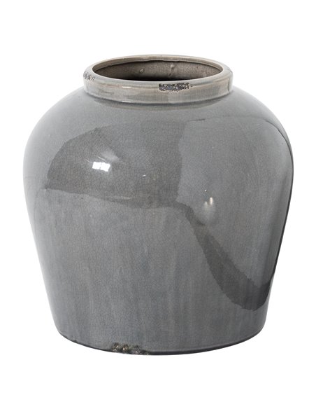 Hill Interiors Garda Grey Glazed Juniper Vase 21772 - pic 113780 | FastDaddyshop