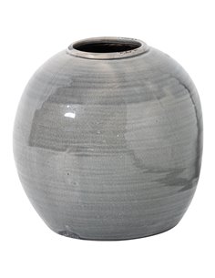 Hill Interiors Garda Grey Glazed Tiber Vase 21775
