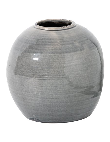 Hill Interiors Garda Grey Glazed Tiber Vase 21775 - pic 113782 | FastDaddyshop