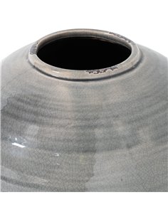 Hill Interiors Garda Grey Glazed Tiber Vase 21775 2