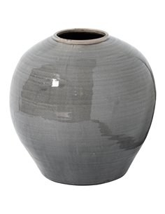 Hill Interiors Garda Grey Glazed Regola Vase 21777