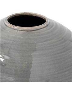 Hill Interiors Garda Grey Glazed Regola Vase 21777 2