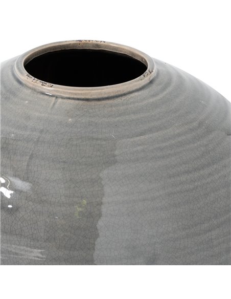 Hill Interiors Garda Grey Glazed Regola Vase 21777 - pic 113785 | FastDaddyshop
