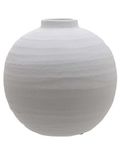 Hill Interiors Tiber Matt White Ceramic Vase 22243