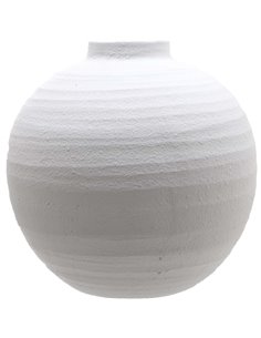 Hill Interiors Tiber Large Matt White Ceramic Vase 22244