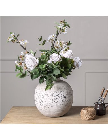Hill Interiors Tiber Stone Ceramic Vase 22245